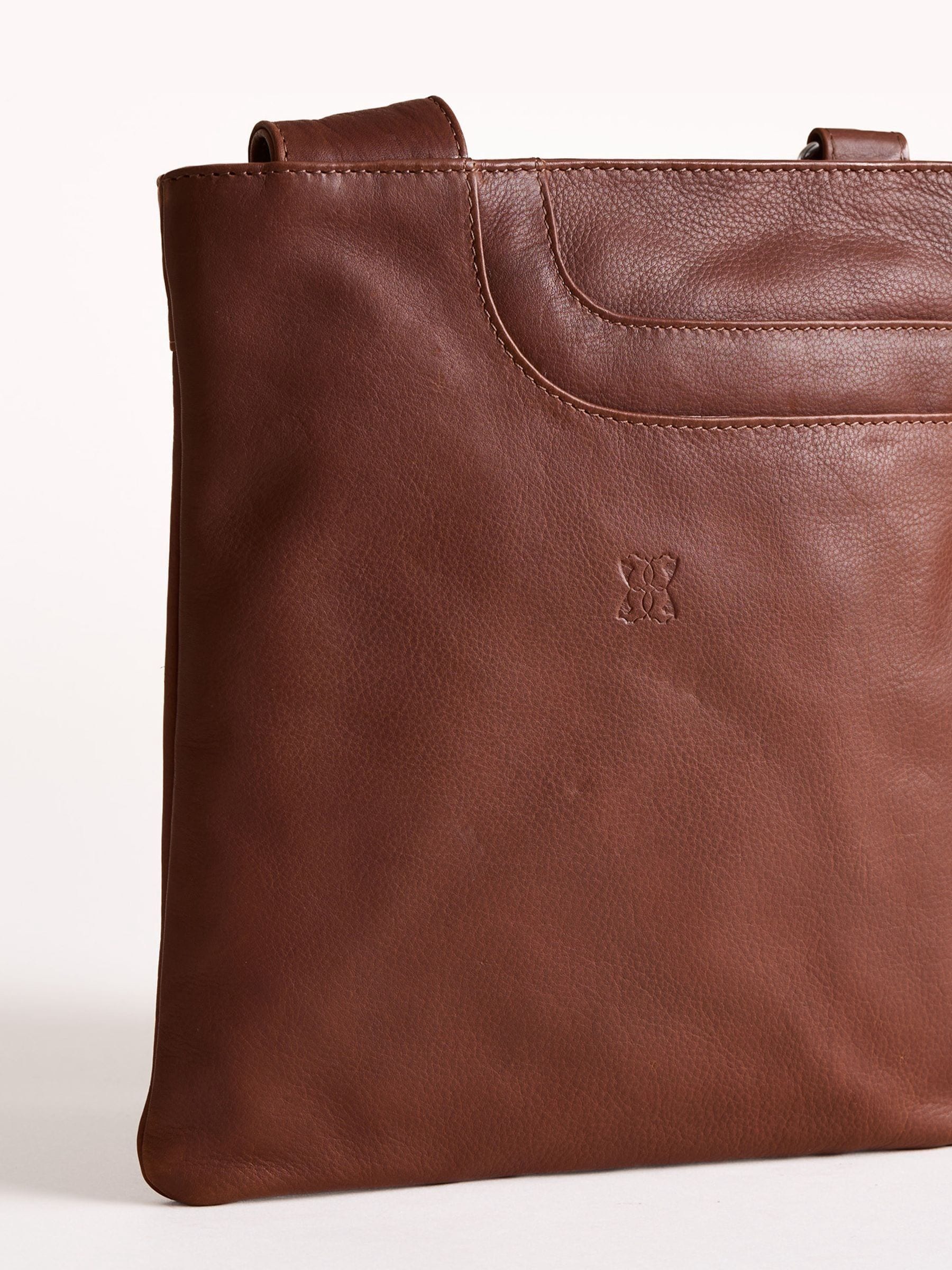 Lakeland Leather navy blue Allerdale cross-body bag (British brand)