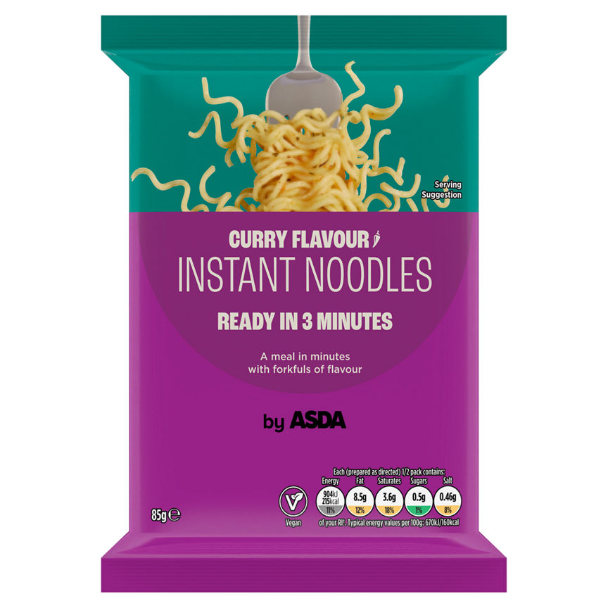 ASDA Curry Flavour Instant Noodles 85g