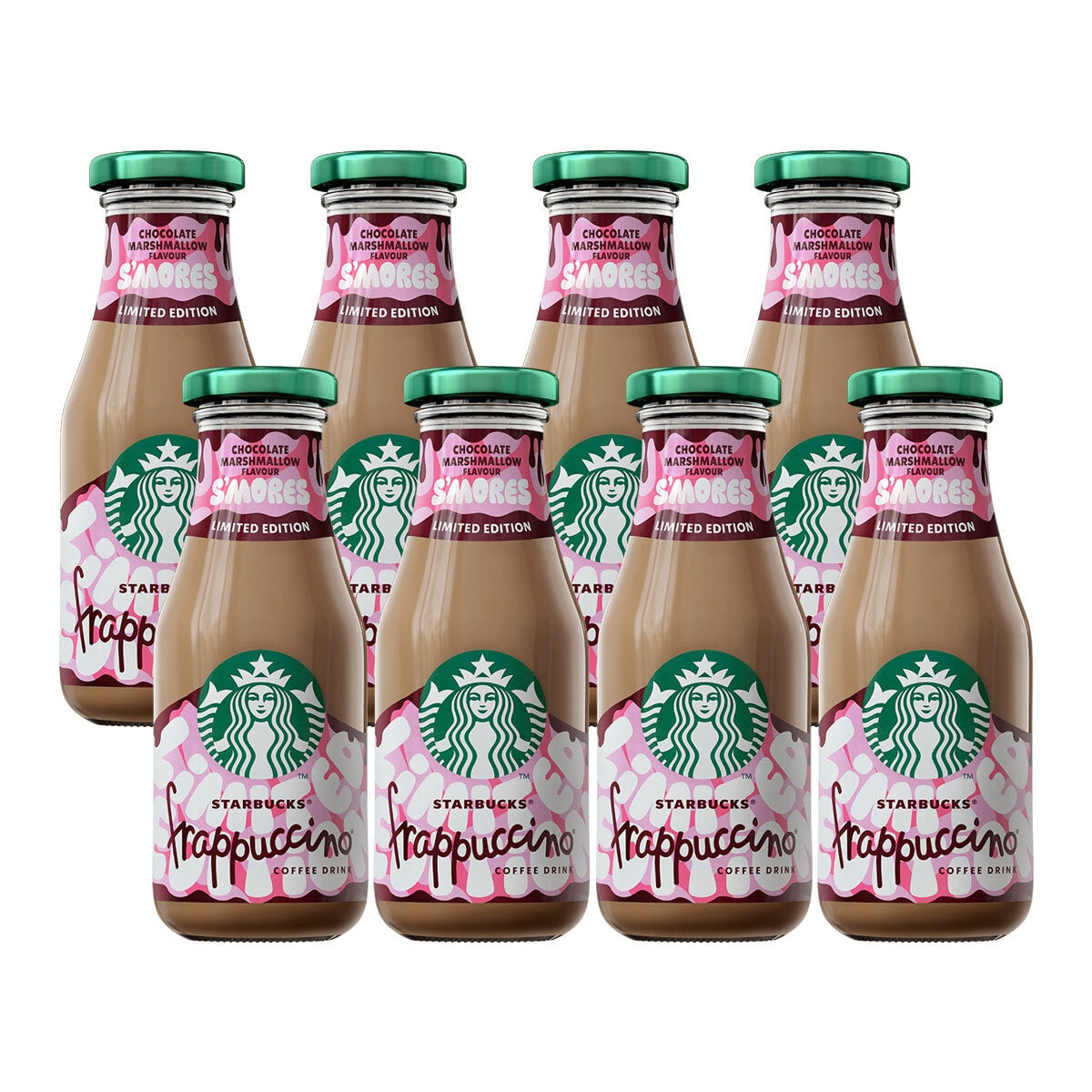 Starbucks Frappuccino S'mores Coffee Drink 8 x 250ml (British brand)