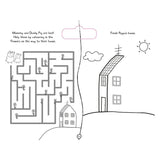 Bluey and Peppa Pig giant activity pad with stickers - British product