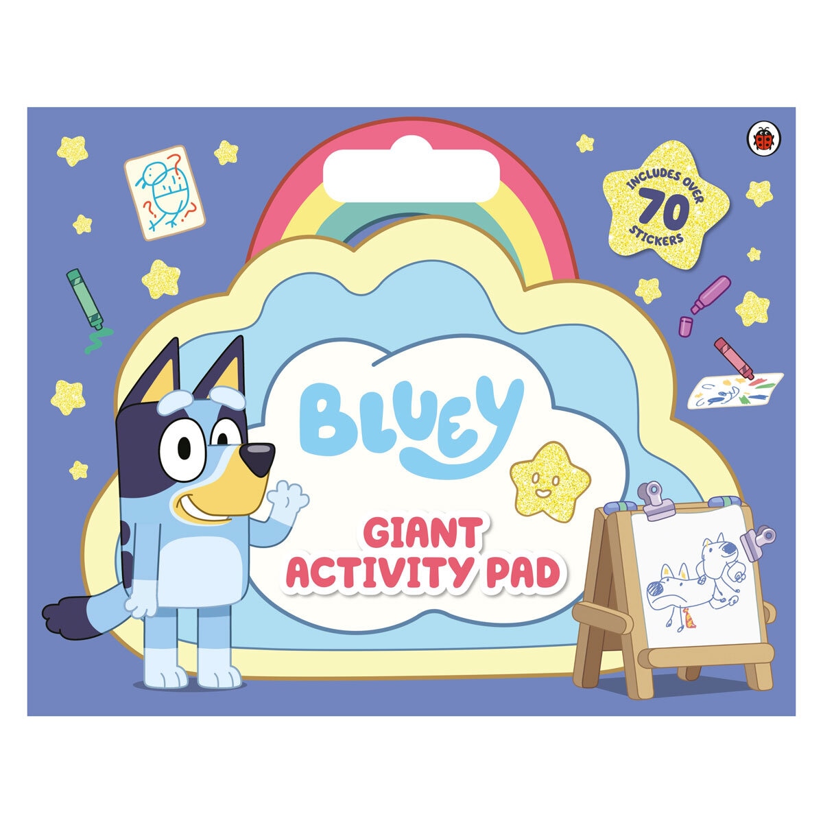Bluey and Peppa Pig giant activity pad with stickers - British product