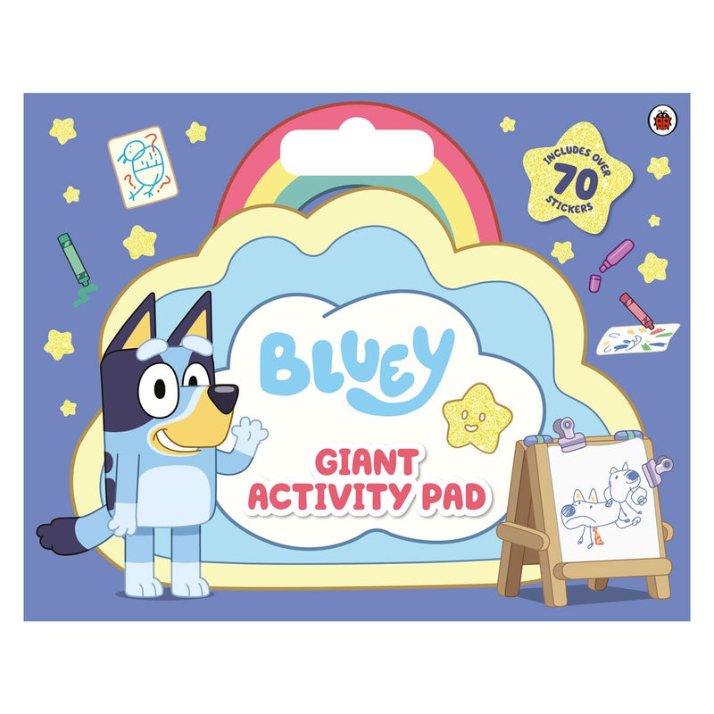 Bluey and Peppa Pig giant activity pad with stickers - British product
