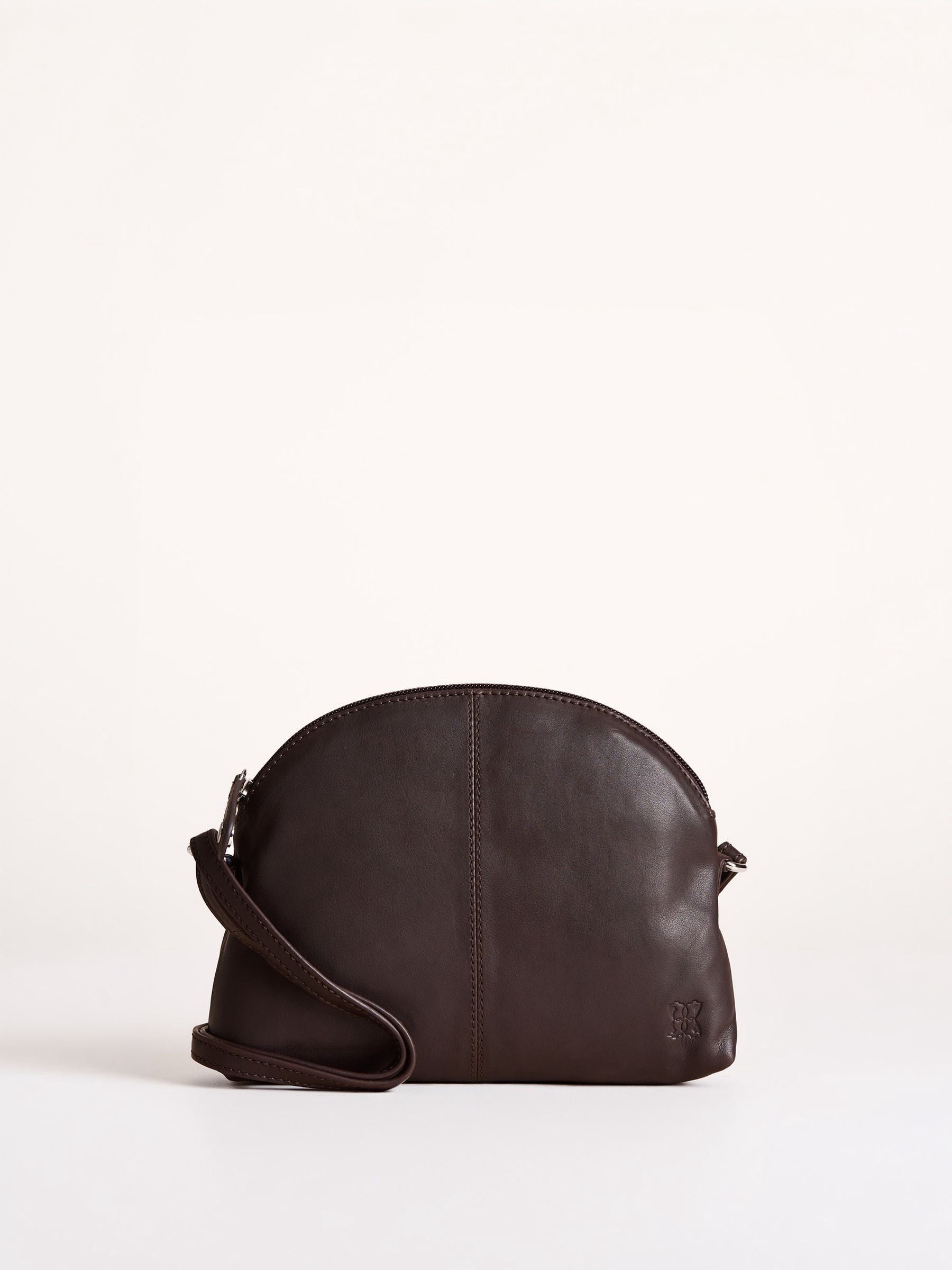 Lakeland Leather Blue Elterwater Curved Cross-Body Bag