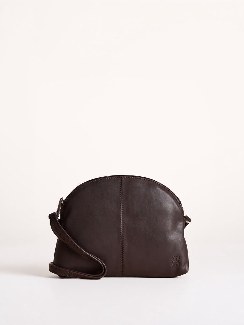 Lakeland Leather Blue Elterwater Curved Cross-Body Bag