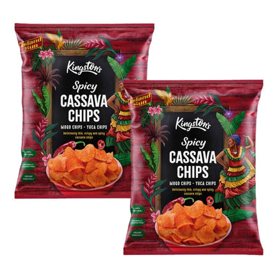 Costco UK Kingstons Spicy Cassava Chips 2 x 500g - Jetzt bei McGrocer online kaufen