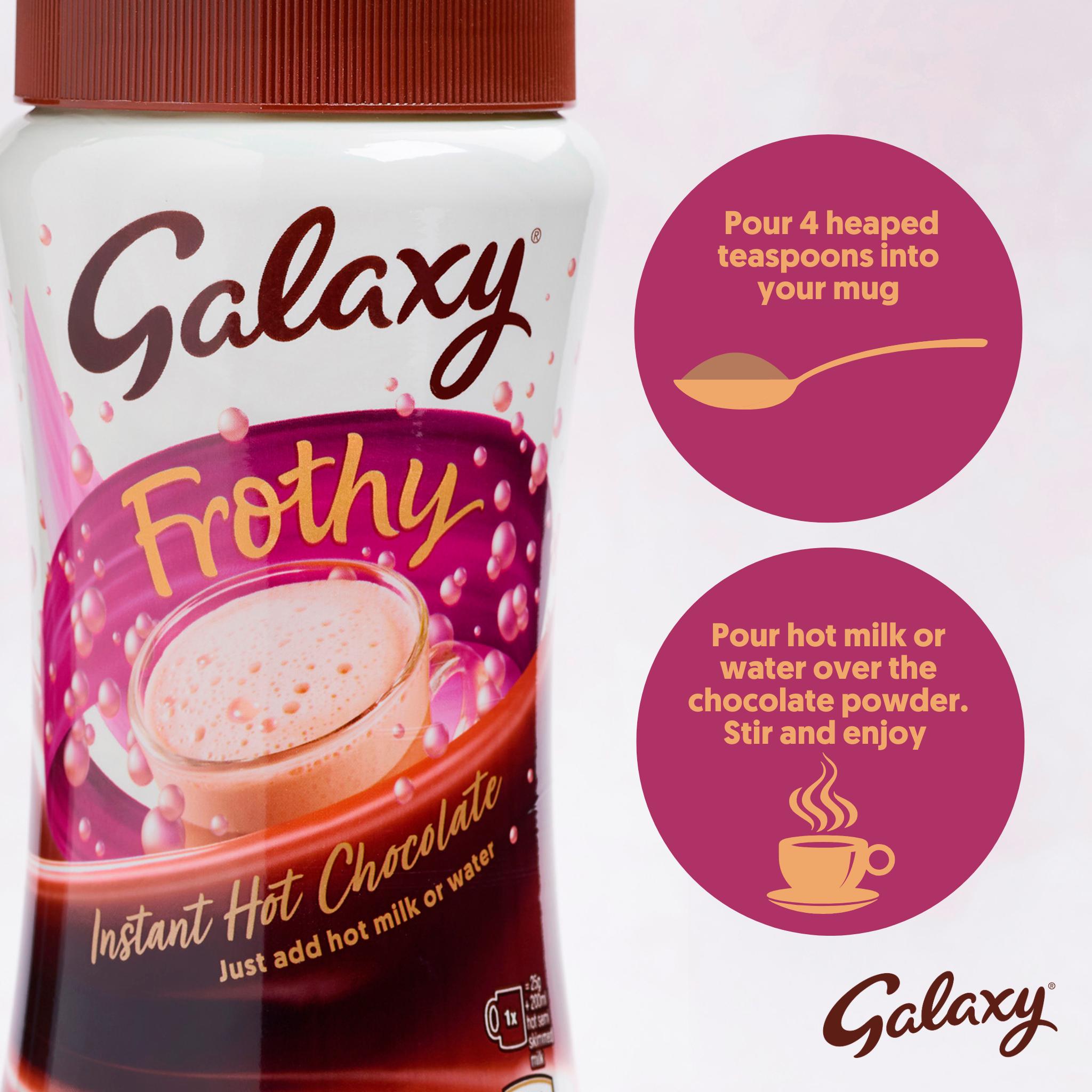 Galaxy Frothy Hot Chocolate powder 275g, UK version