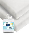 Silentnight cot bed fitted sheets White 2 Pack (British brand)