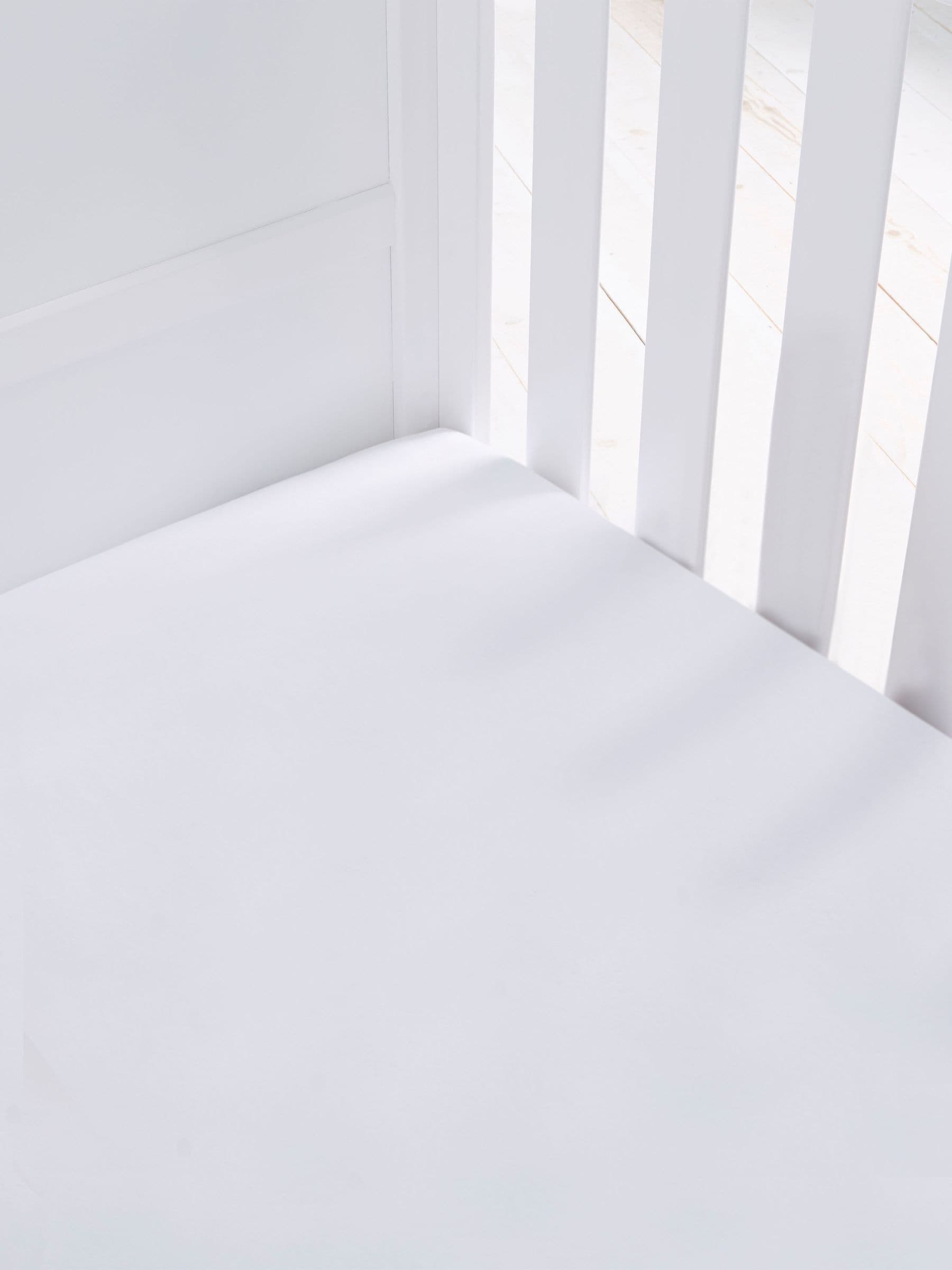Silentnight cot bed fitted sheets White 2 Pack (British brand)