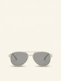 Cartier CT0610S pilot titanium sunglasses with silver hardware, imported from the UK