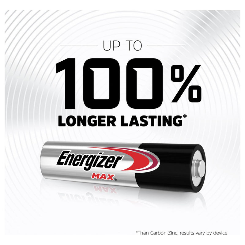 Energizer Max Alkaline AAA batteries pack of 20 - British product