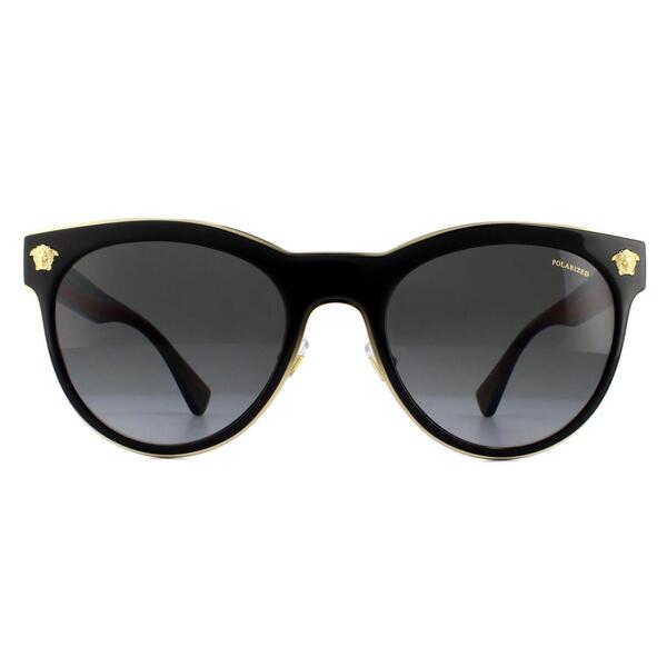 Versace VE2198 black cat-eye sunglasses, imported from the UK