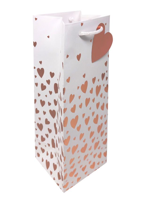 George Home Rose Gold Heart Bottle Bag