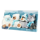 Hotel Doggy Winter Plushies 4 Pack Dog Toys, UK version