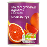 Sainsbury's Ruby Red Grapefruit Segments In Fruit Juice 539g Fruit Sainsburys   