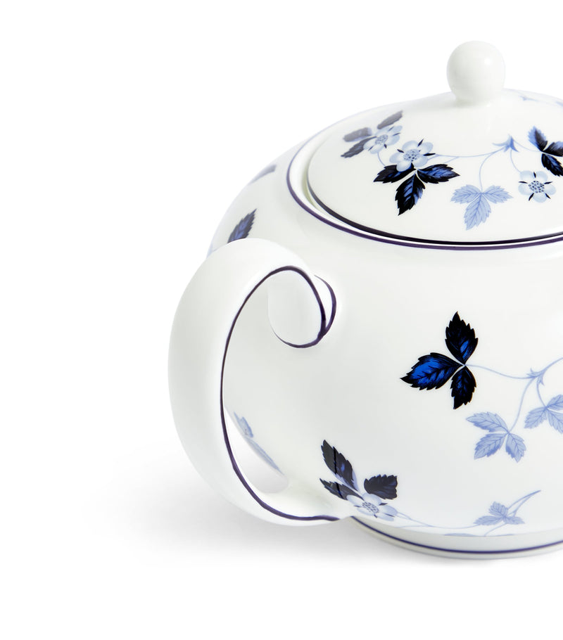 Wedgwood Wild Strawberry Inky Blue teapot (British brand)