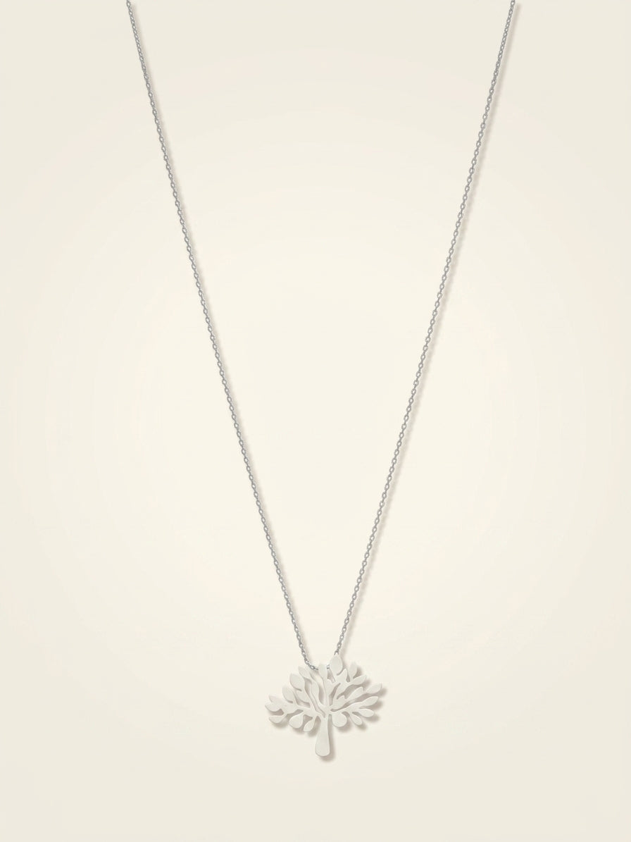Mulberry Tree pendant necklace in sterling silver - British product