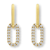 Costco Yellow Gold Diamond Earrings 0.52ctw, imported from the UK