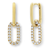 Costco Yellow Gold Diamond Earrings 0.52ctw, imported from the UK
