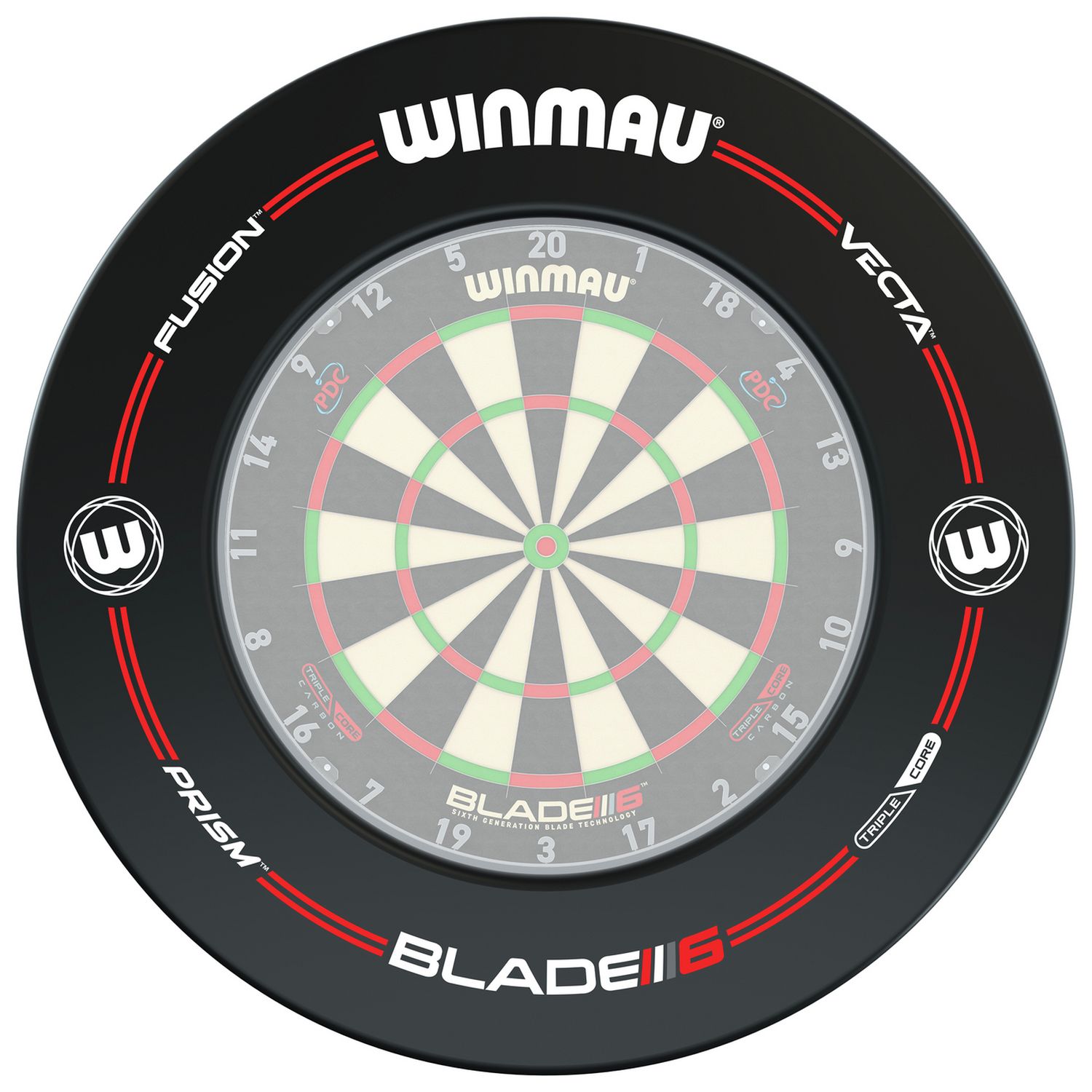 Winmau Blade 6 dartboard surround 75cm x 75cm x 6cm (British brand)