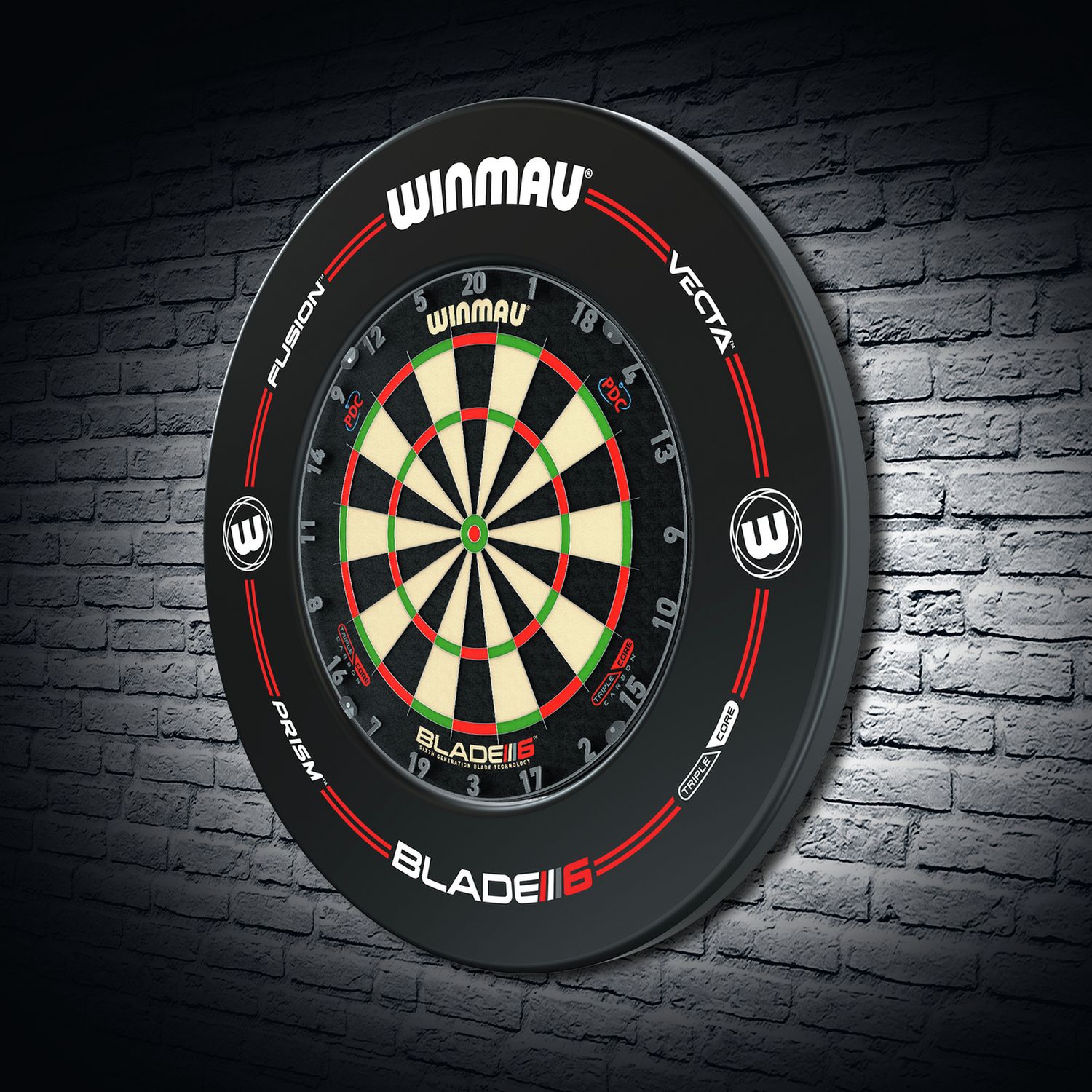 Winmau Blade 6 dartboard surround 75cm x 75cm x 6cm (British brand)