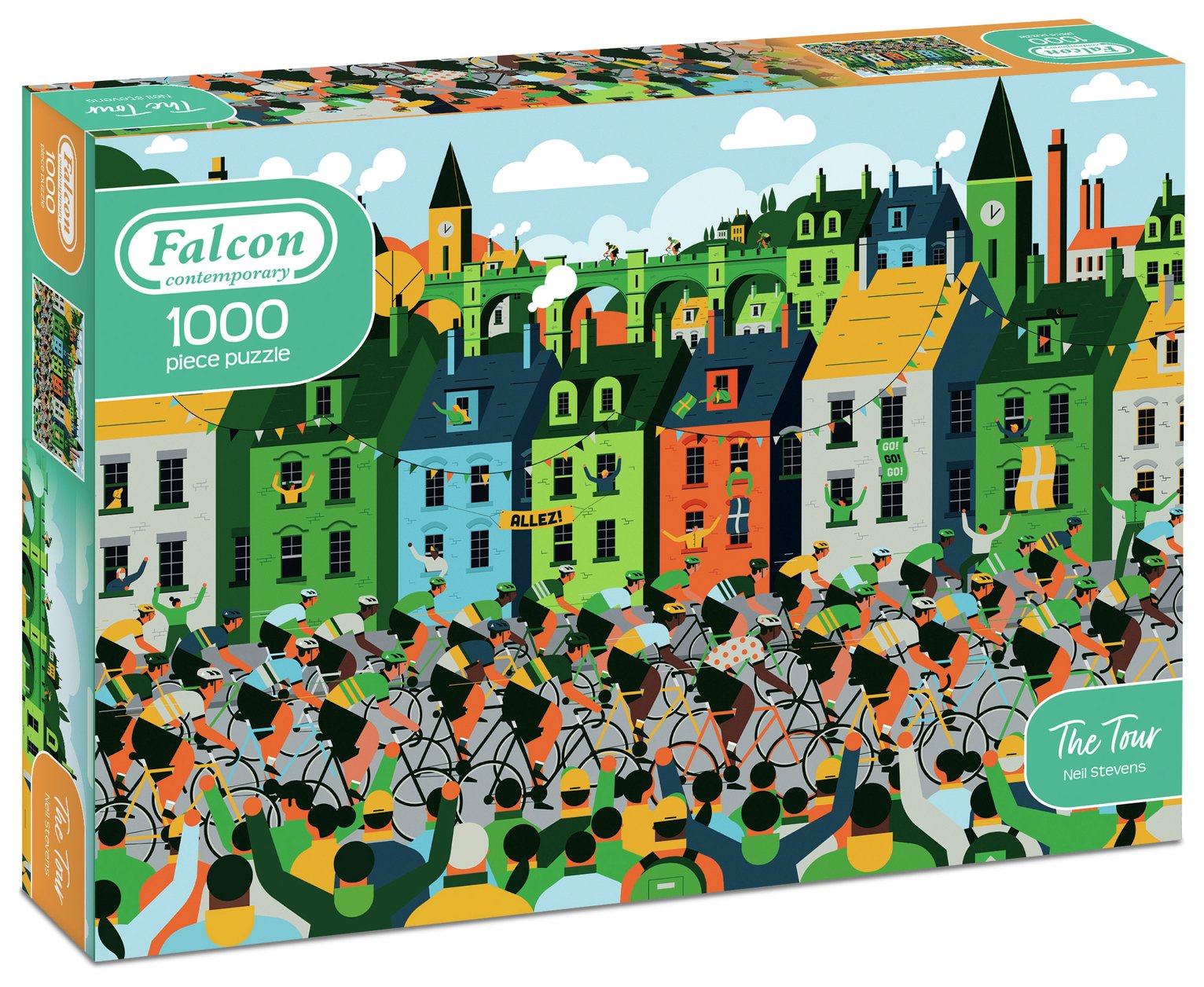Falcon Contemporary The Tour 1000 piece jigsaw puzzle - British product