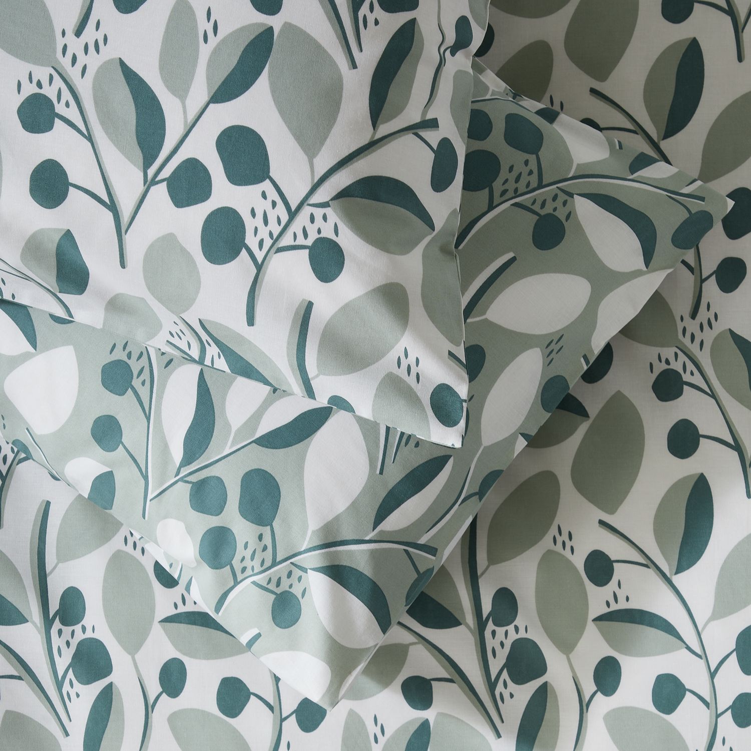 Argos Home Modern Scandi Floral Green bedding set Single - British product