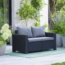 Keter California 5 seater garden sofa set in graphite, UK version