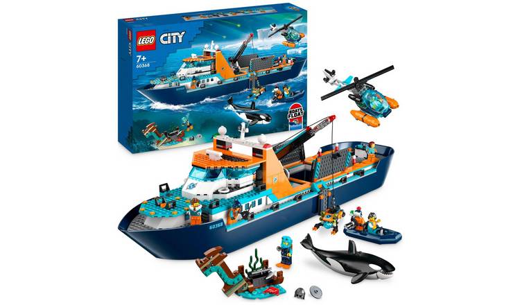 LEGO City Arctic Explorer Ship toy set, UK version