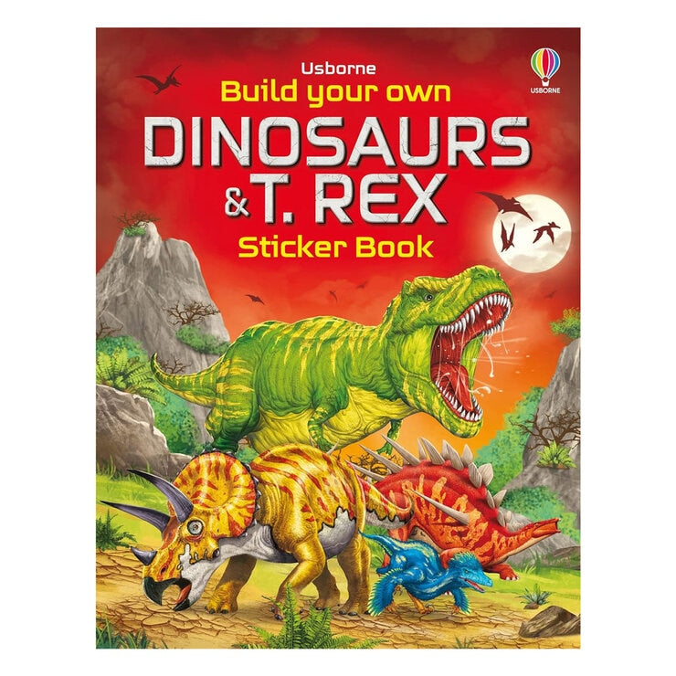 Build Your Own Sticker Book three themes dragons animals dinosaurs - British product