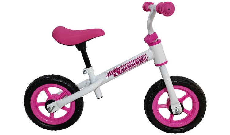 Skedaddle pink balance bike 10-inch wheel (British brand)