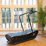 Gymkit Curv Manual Treadmill Black natural wood, UK version