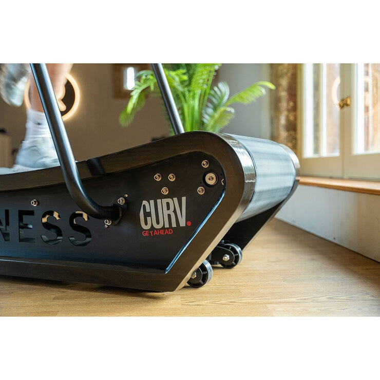 Gymkit Curv Manual Treadmill Black natural wood, UK version