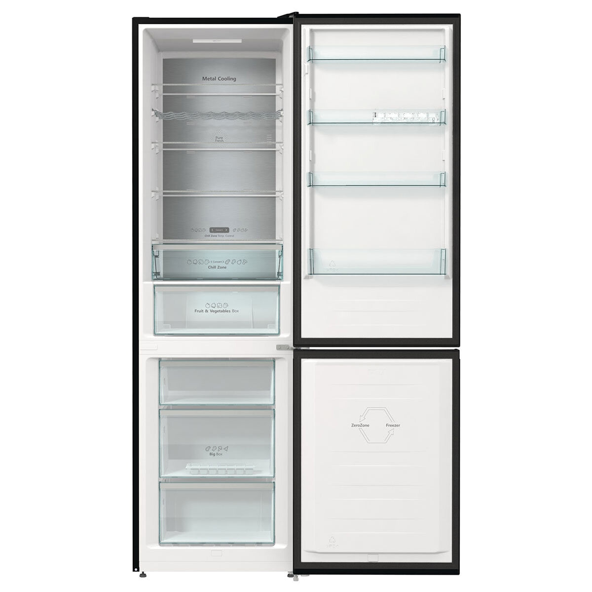 Hisense RB470N4SFC, Fridge Freezer, C Rated in Black GOODS Costco UK