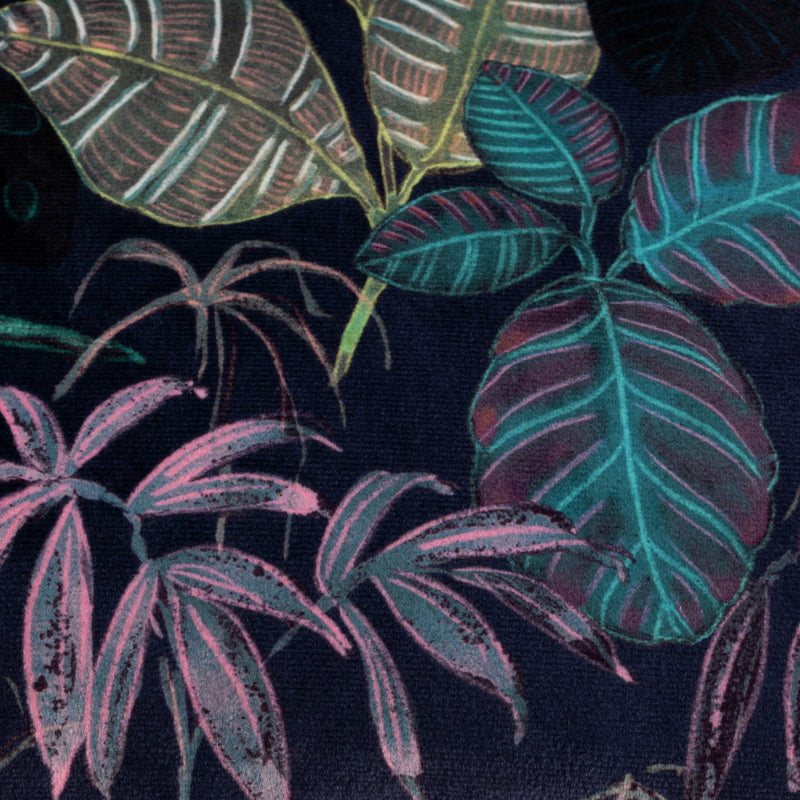 Habitat botanical print velvet cushion multi 43x43cm, UK version
