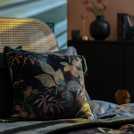 Habitat botanical print velvet cushion multi 43x43cm, UK version