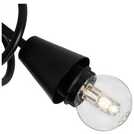 Argos Home Curico 3-light flush ceiling light in black - British product