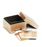 8 silver leaf coasters by Posh Trading Company, imported from the UK