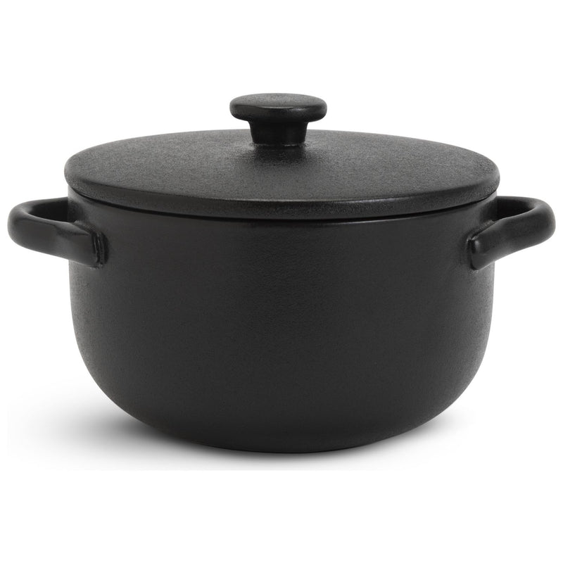 Habitat stoneware mini casserole dish black 0.31L, UK version
