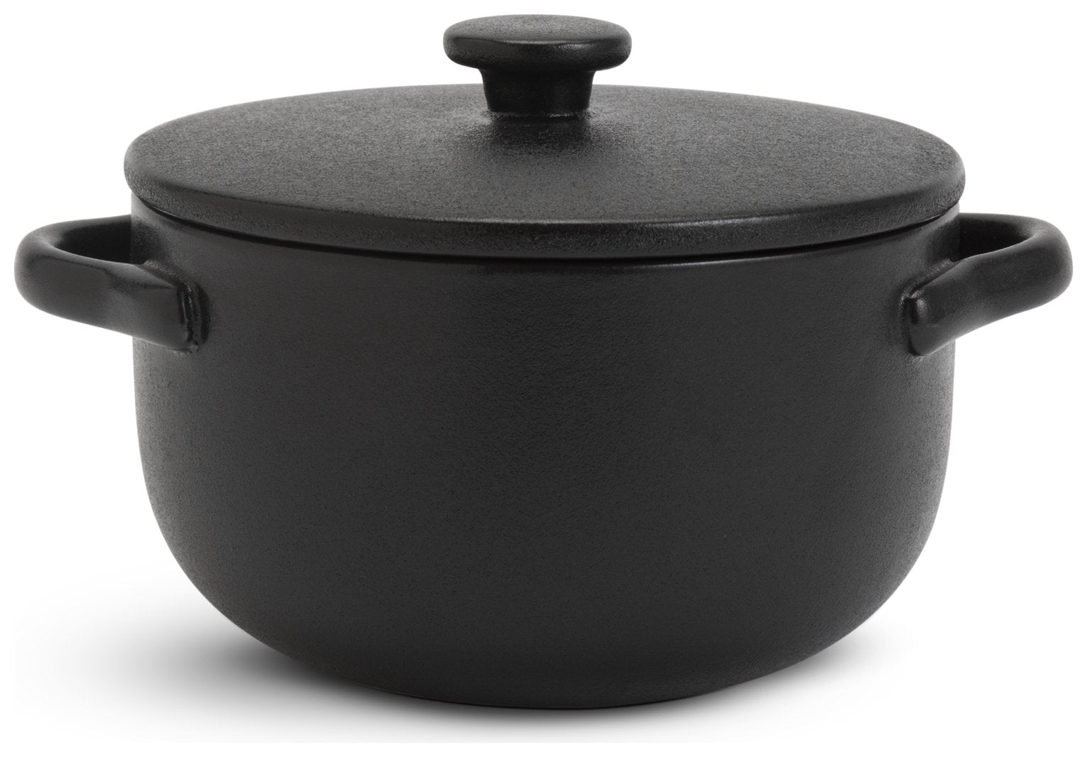 Habitat stoneware mini casserole dish black 0.31L, UK version