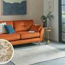 Habitat Distressed Abstract Gold Flatweave Rug 120x170cm, UK version
