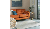 Habitat Distressed Abstract Gold Flatweave Rug 120x170cm, UK version