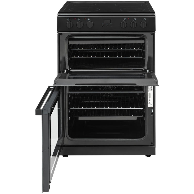 Bush double oven electric cooker black 60cm - British product
