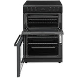 Bush double oven electric cooker black 60cm - British product