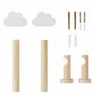 Habitat kids wooden cloud curtain pole 120cm, UK version
