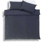 Habitat Stripe Seersucker Navy Bedding Set Superking, UK version
