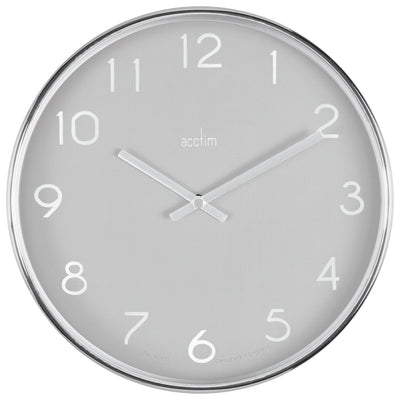 Argos Acctim Elma analog veggklokke grå 25 cm - Kjøp online hos McGrocer