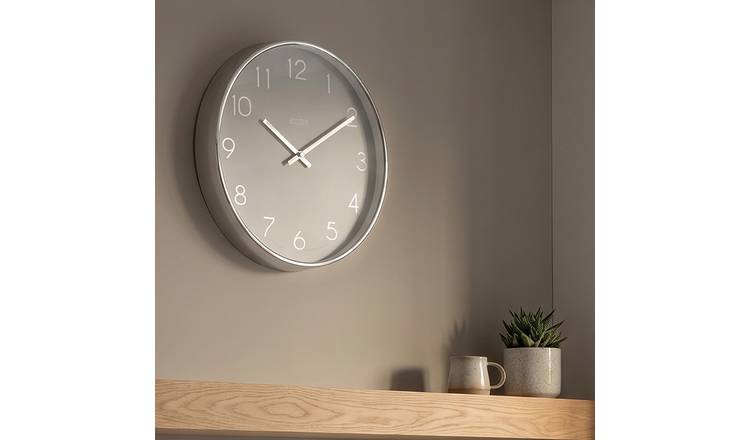Acctim wall clock grey 25cm - British product