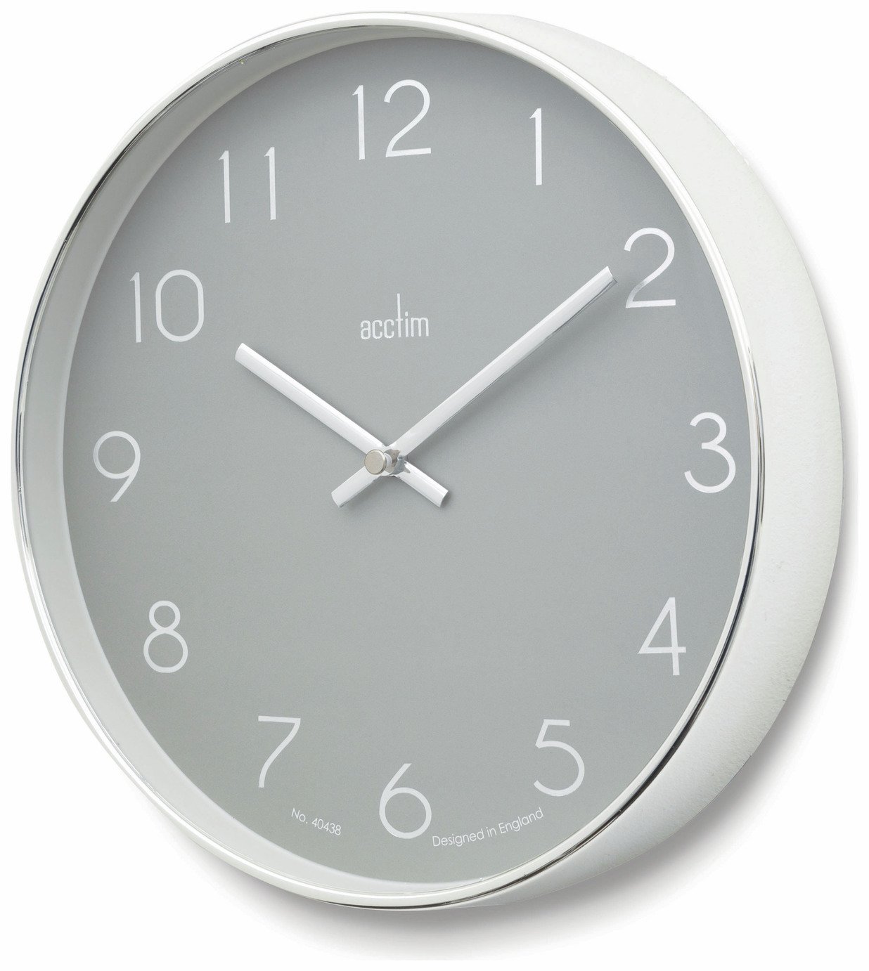 Acctim wall clock grey 25cm - British product