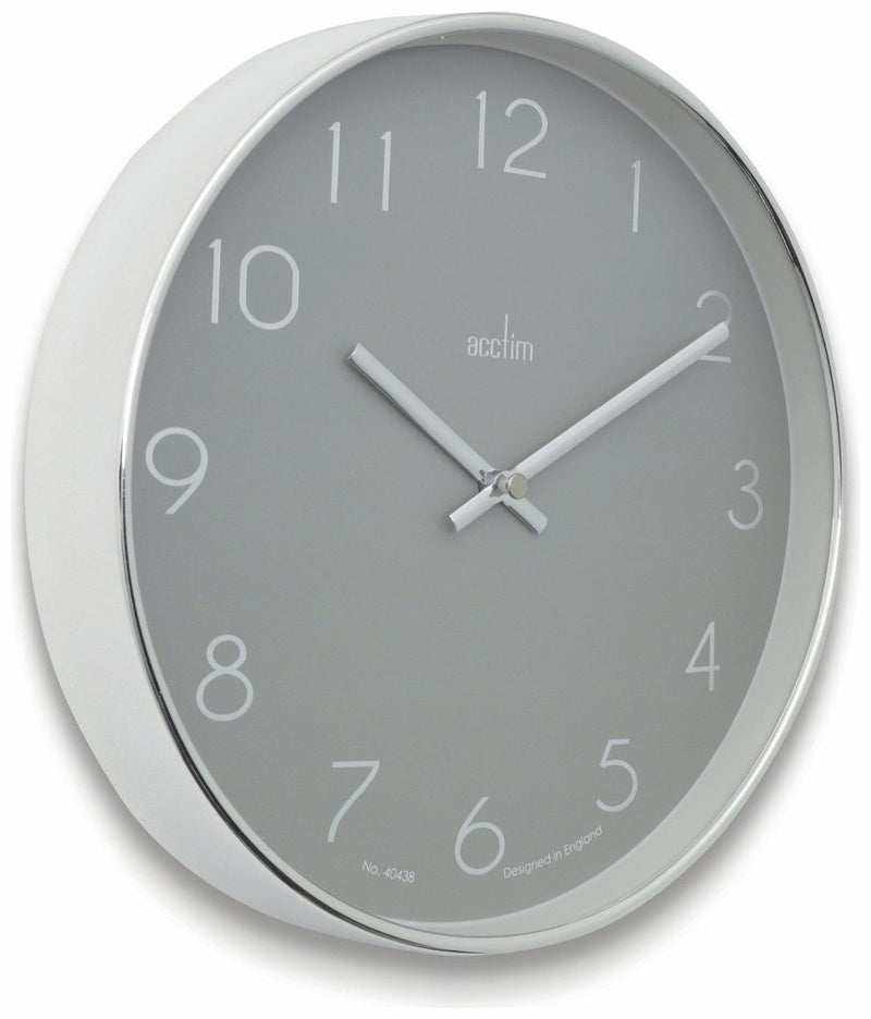 Acctim wall clock grey 25cm - British product