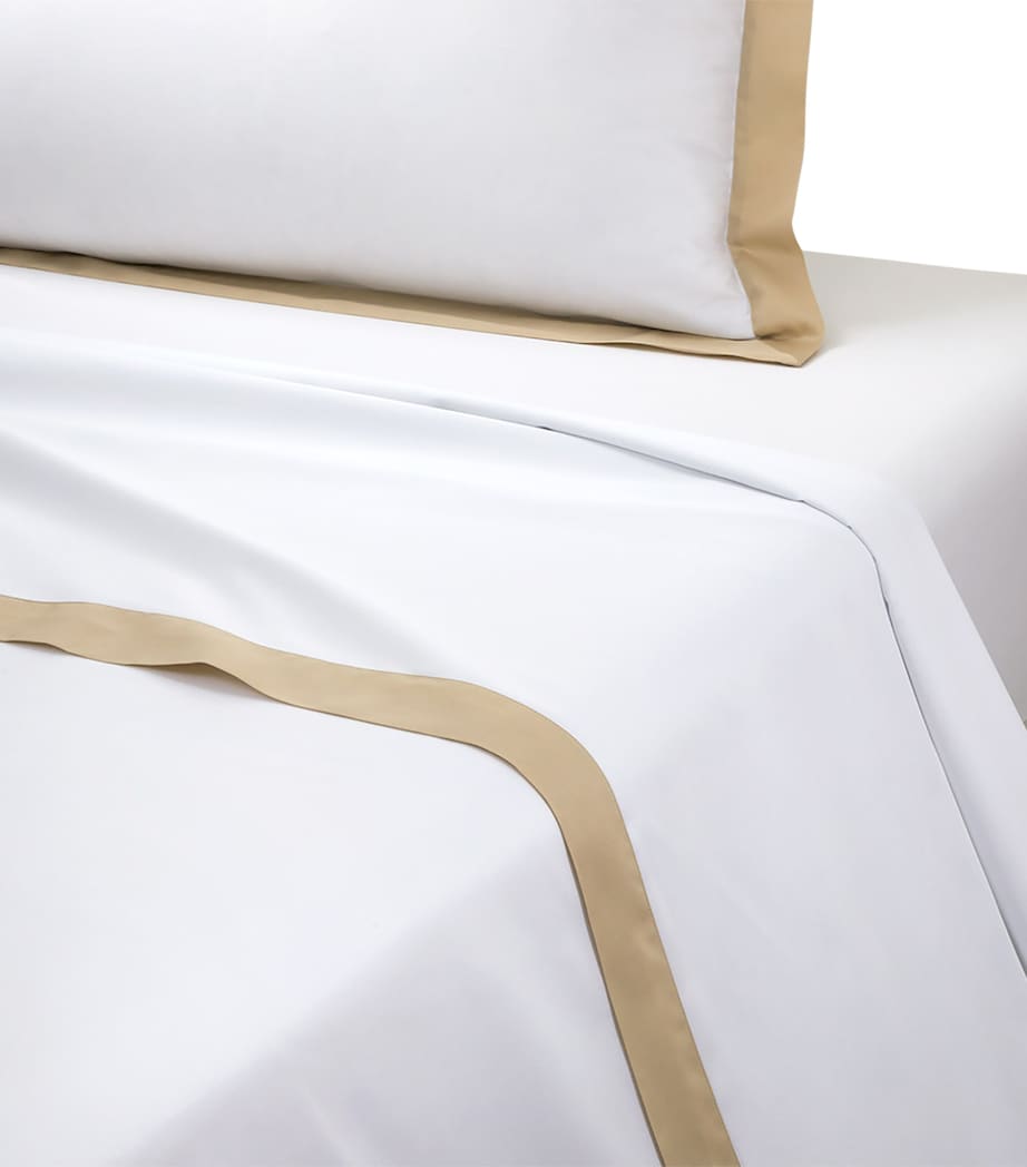 Yves Delorme Linea Dune Super King flat sheet 270cm x 295cm (British brand)